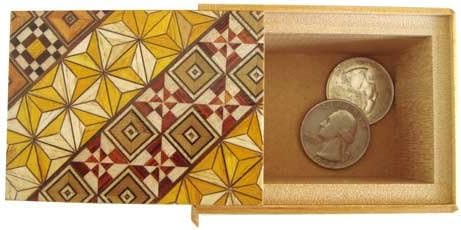 Japanese Yosegi Puzzle Box 3 (2.5) Sun 12 Moves