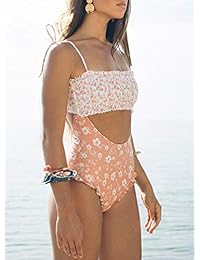 Bañador de una pieza para dama, diseño con estampado ahumado