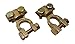 Ter-Mex TM9 - 2X Battery Solid Brass Heavy Duty Cable Ends Terminals Top Post Clamps (Pack of 2)