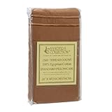 Queen Size Mocha Chocolate 2pc PILLOW CASES 1500 Series - Standard 20