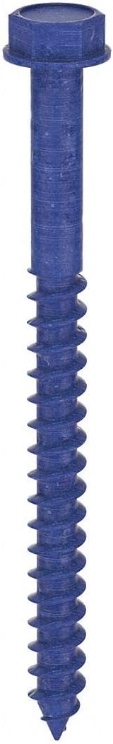 Masonry Scr, Hex, 3/16x2 1/4 L, Pk100