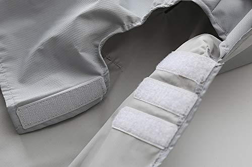 Dog Raincoat for Small Dogs and Cats - Puppy Waterproof Clothes - Pet Poncho for Teddy and Other Puppy (XXL, Grey)