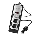 Car Power Inverter LESHP 150W Car Power Inverter DC 12V to 110V AC Car Converter With Dual US Outlets 4.2A Dual USB Car Adapter LED Indicator Car Cigarette Lighter Socket