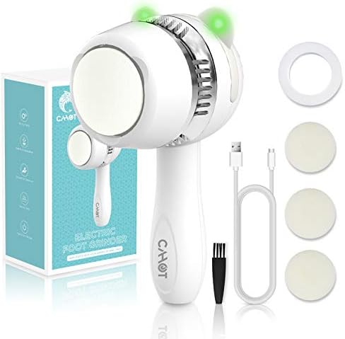 Cahot かかと角質取り 電動角質リムーバー Usb充電式 3段階スピード 3つローラー かかとケア 真空吸引 足裏角質ケア かかと角質除去 日本語取扱説明書付き 家族 友人プレゼント バレンタインデー Aureliano Com