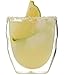 Moderna Artisan Series Double Wall 8 oz Beverage Glasses - Set of 4 Drinking Glasses