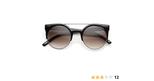 half frame aviator sunglasses