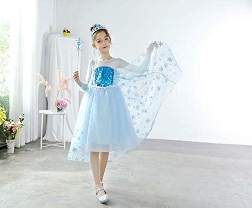 Amazon 冬のゆき女の子 長袖 ドレス ワンピース フォーマル 130 ワンピース チュニック 通販