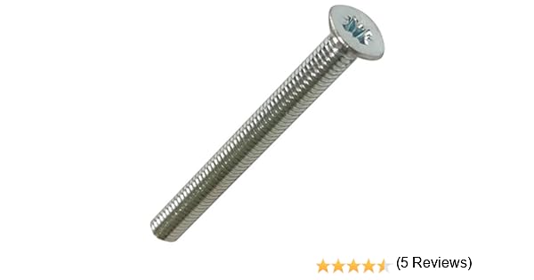 50 Bulloni Testa Conica M5x10mm - Acciaio Zincato, Impronta PZ2, DIN 965A - Foto 13