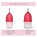 Saalt Menstrual Cup 2-Pack - Premium Design - Most Comfortable Period Cup - #1 Active Cup - Wear for 12 Hours - Soft, Flexible, Reusable Medical-Grade Silicone - Made in USA