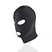 Breathable Hoods Face Cover Black Blindfold Head Mask Spandex Costume Hood Mask for Both Woman and Man (Eyes & Mouth Holes)