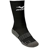Mizuno Performance Plus Crew Sock, Small, Black