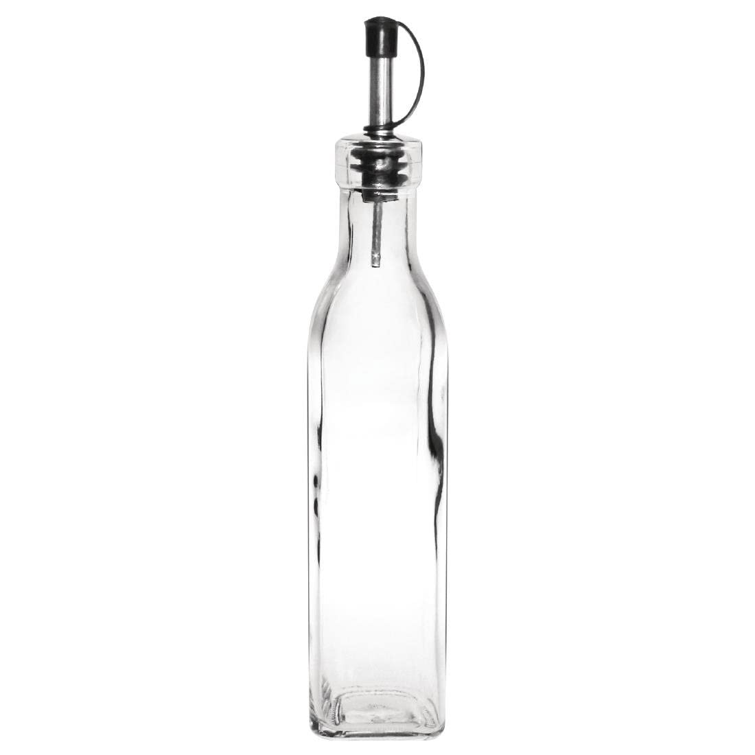 Olympia Olive Oil and Vinegar Dispenser Clear Glass Bottle with Pourer 250ml (6 Pack) GM253