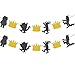 Gold And Black Glitter Where the Wild Things Are Inspired Banner Wild One Birthday Party Photo Prop Decorations primary