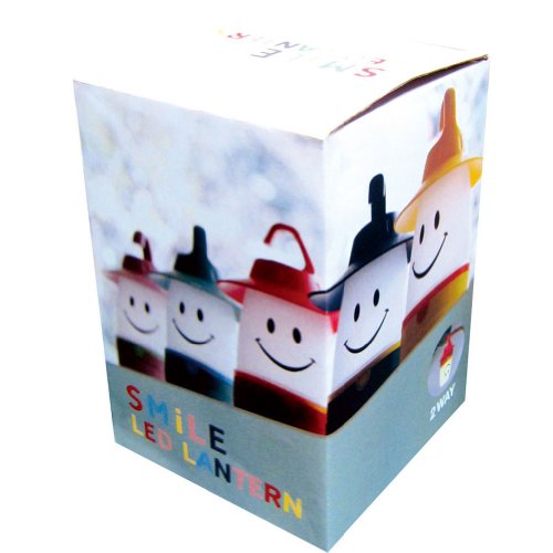 Smile LED Lantern: Portable Night Light For Kids (Peach)