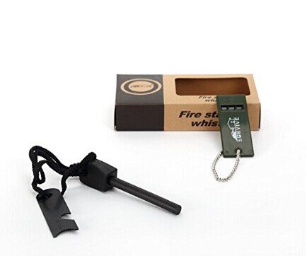 Zogin Encendedor Pedernal Flint De Magnesio Iniciador de Fuego Arrancador de Fuego Herramientas de supervivencia de caza que acampa al aire libre Abridor Lighter