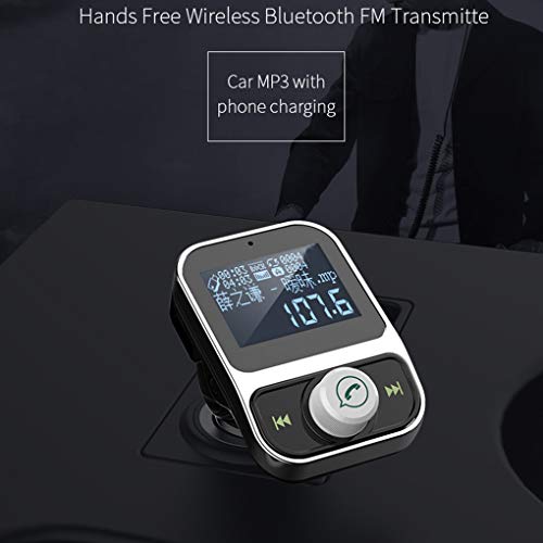 image for Topker Beaums Bluetooth V4.1 FM Transmitter Modulator 1.44inch Screen 
