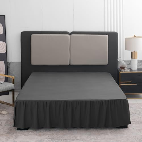 Ruffled Bed Skirt King Size 18 Inch Drop