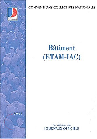 Conventions collectives nationales et accords nationaux, Bâtiment