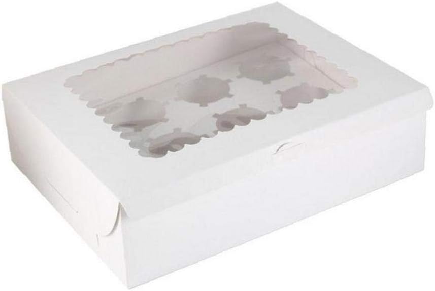 Cuisine Et Maison Boites De Transport Pour Gateaux En Carton Betwin360 Tv Laancoo Petit Gateau Emballage Boite Support Avec Fenetre Dobservation Transparente Pour Muffins Cuisson 6 Trous 10 Pcs