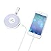 Round Handbag Light with Integrated External Battery Pack to Charge Your Phone or Tablet, Touch Sensor Purse Light by Wasserstein; Charge Devices On-The-Go and Light Up Your Purse (2000 mAh, White)