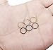 Jstyle 6 Pcs 18-20G 316L Stainless Steel Nose Ring Hoop Cartilage Hoop Septum Piercing 8-10mm