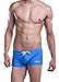 WUAMBO Men's Solid Swimming Shorts Fashion Swimwear Blue US S with Asian Tag L (Waist:29