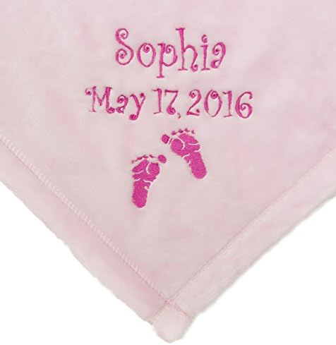 baby blanket with name and birthdate