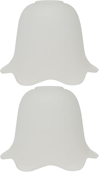 minkissy 2pcs Glass Lamp Shade Frosted Glass Lampshade Retro Bell
