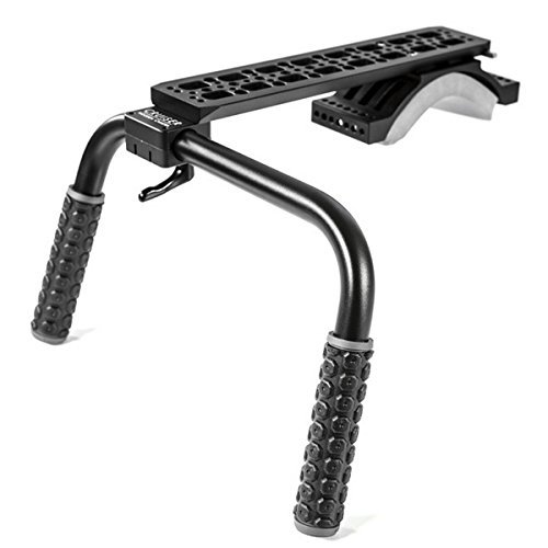 Wooden Camera 161800 Modular Shoulder Rig ARRI Standard Dovetail Cruiser Rubber Grips Be