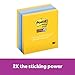 Post-it Super Sticky Notes, 2x Sticking Power, Colors of the World Collection, 3 in x 3 in, New York (654-5SSNY) primary