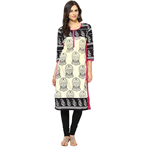 Prakhya printed women s long straight cotton kurta