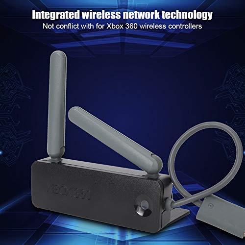 Mugast Wireless Network Adapter for Xbox 360 Game Console,USB 2.4G/5G Dual-Band WiFi Network Card with Dual Antenna