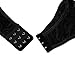 Slocyclub Midnight Women's Stretch Mesh Lace Garter Belt Black M(US 4-6)
