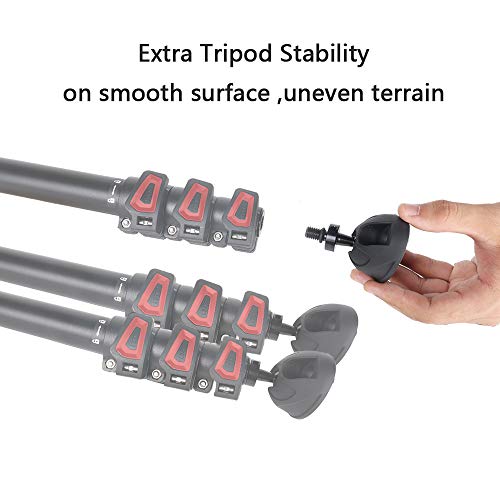 Avella Universal Anti-Slip 3/8 Inch Tripod Monopod Rubber Foot Spike for Tripod Monopod