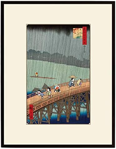 Amazon 初版限定300部ドラえもん浮世絵 名所江戸百景 大はしあたけの夕立 版画 歌川広重 限定どらえもん 不朽 名作 アニメ 萌えグッズ 通販