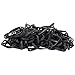 JAM PAPER Colorful Rubber Bands - Size 33 - Black Rubberbands - 100/Pack