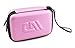 CASEMATIX Camera Travel Case Compatible with PROGRACE, Ourlife, Dragon Touch and More Waterproof Toy Camera Video Recorders - Pink Case for Toy Action Camera and Accessories
