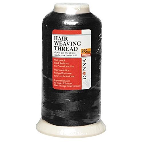 Donna Waterproof Professional Hair Weaving Thread Black 875 Yards