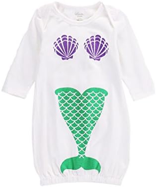 Newborn Girls Baby Sleepwear Diaper Cover Pajamas Clothes Outfits 0-6 Months