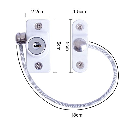 Luerme ChildrenÂ SafetyÂ Lock for DoorÂ and Window LocationÂ LimitingÂ Lock Stopper Anti-FallÂ Lock PreventingÂ KidsÂ ClimbingÂ Window
