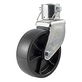 CURT 28276 6-Inch Caster Trailer Jack Wheel Replacement, Fits 2-Inch Tube, 1,200 lbs.