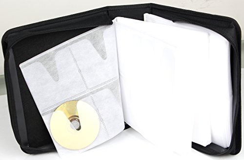 Portable CD DVD Wallet Case Binder Heavy Duty Disc Storage Bag Holder for Car,Home,Office,Travel,288 Capacity by Sun Cling