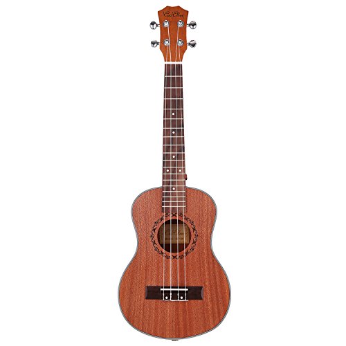 Noeler Mahogany Tennor Ukulele Starter Package-Sponge Gigbag, Capo, Tuner, Strings, Song Book, Strap, Picks, Cleaning Cloth