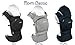 Mo+m Ergonomic Baby Carrier (Black) - Soft Structured Sling w/ Mesh Cooling Vent, Hood & Pockets