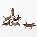 COMMA Wooden Cat Pile Set #4 (Orange Thread, 6 Kittens)