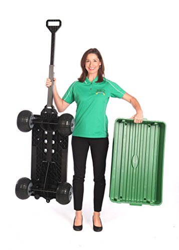 Mighty Max Plus One Cart Acessories Garden Stackable Utility Green Tub