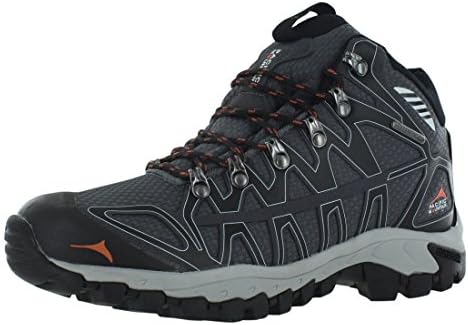 Pacific Mountain Ridge Men's Waterproof Hiking Backpacking Mid-Cut Black/Grey Boots Size 11.5