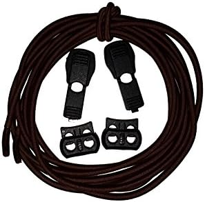 Pull-Tight Elastic Shoelaces, 3-Pack, COPPER (No Tie Elastic Shoelaces)