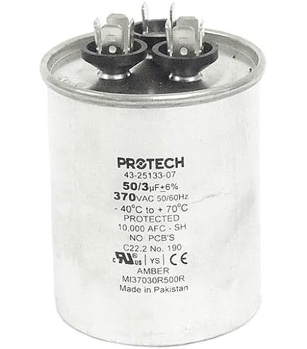 43-26261-14 -Rheem OEM Round Replacement Dual Run Capacitor