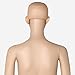 go2buy Female Dress Form Plastic Mannequin Full Body with Glass Base, Great for Displaying 68.9in